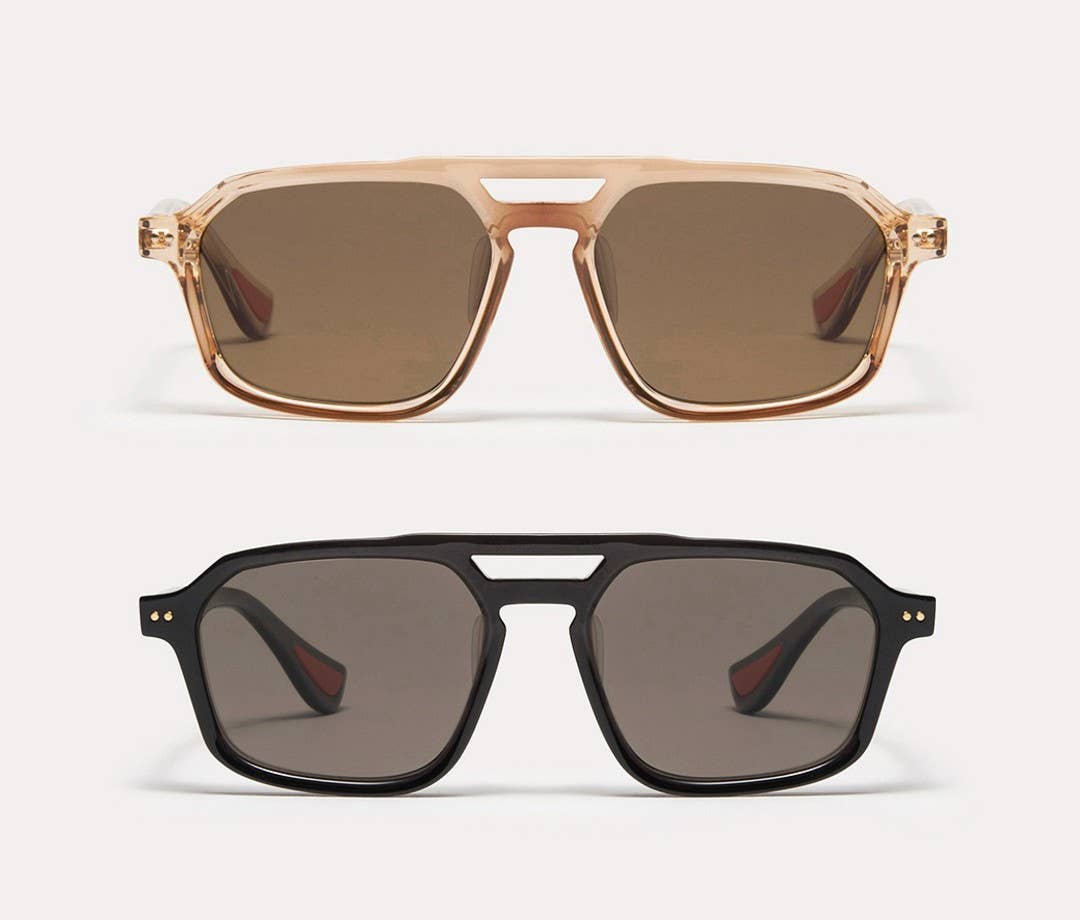 Material 1 × Mission Workshop sunglasses in black and antique crystal
